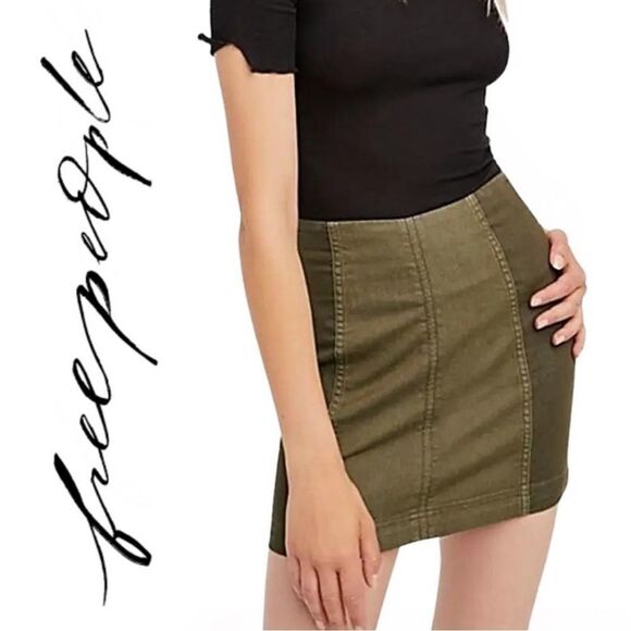 Free People Dresses & Skirts - Free People Modern Femme Color Block Mini Skirt